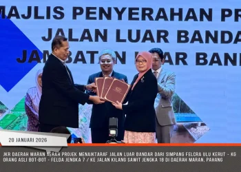 20012026 - JKR Maran Serah Projek Menaiktaraf Jalan Luar Bandar