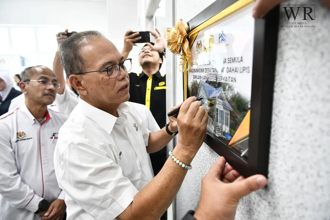 26122026 YB menteri Besar Pahang Rasmi Fasiliti Klinik Desa Gahai 002