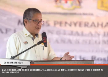 08022026-Penyerahan-Projek-Naiktaraf-Laluan-64-Jalan-Benta-Jerantut-Maran 001